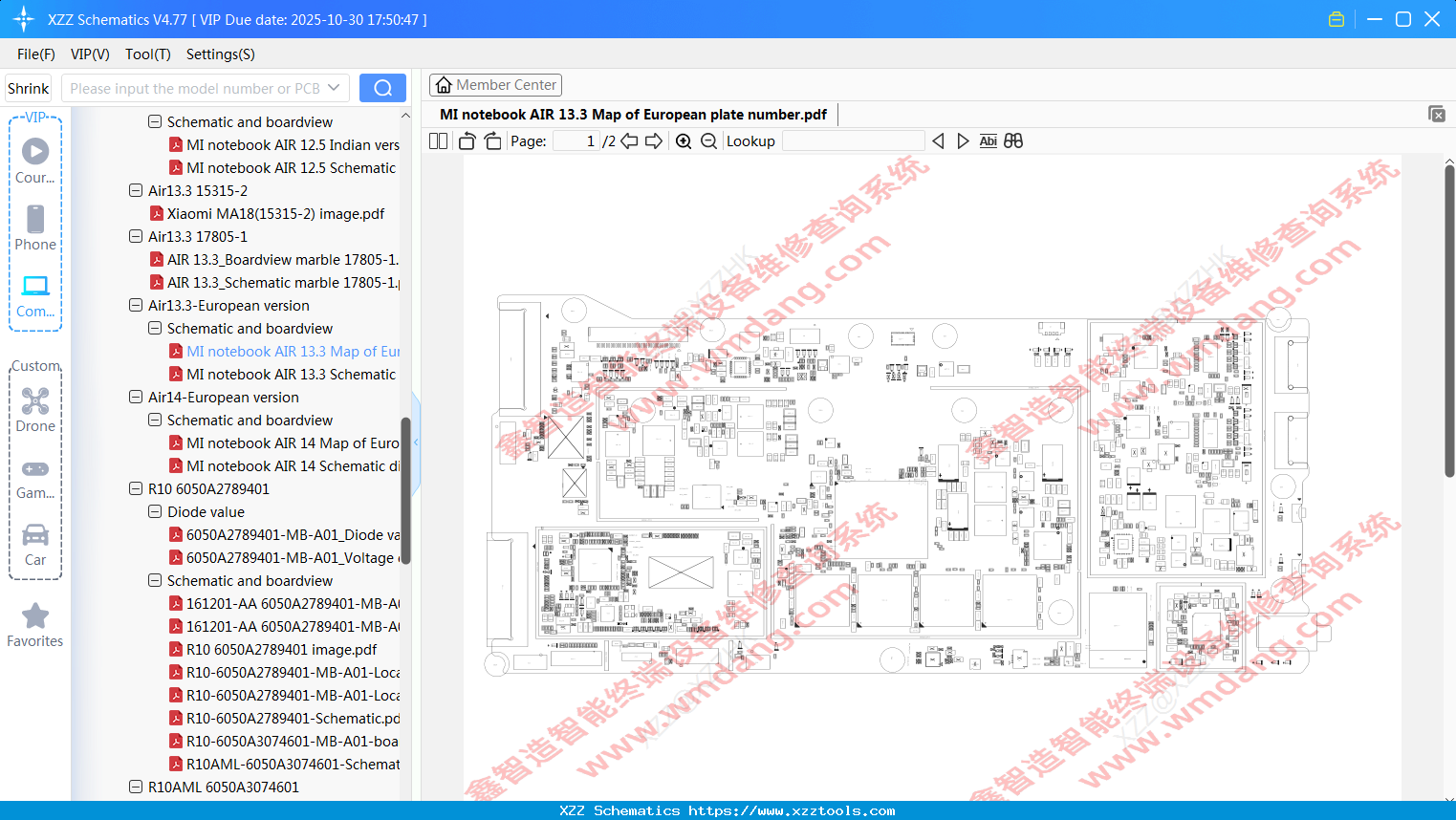 Laptop Xiaomi MI Notebook AIR 13.3 Map Of European Plate Number